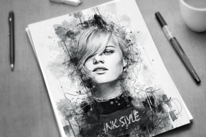 Ink style art (портрет)