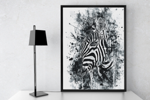 Зебра (Ink style art)