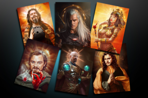 Герои фильмов в образе святых (арты)