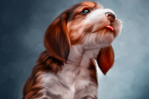 Beagle puppy (Digital Dog) цифровой рисунок