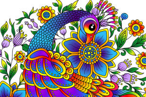 Павлин (дудлинг)