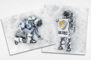 Астронавты (sketch style) рисунки для сайта