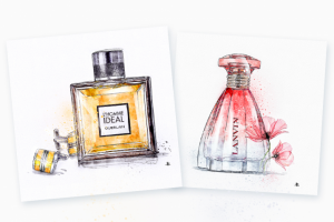 Парфюмерия (цифровая акварель)