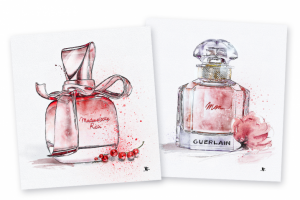 Парфюм (цифровая акварель)