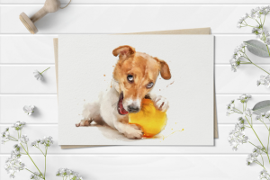 Маленький кусь (цифровая акварель)