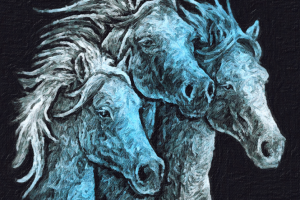 Лошади (цифровая живопись)