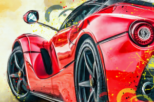 Ferrari (рисунок для принта)