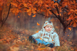 Осенний карапузик (художественная ретушь)