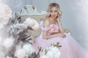 Нежная воздушная обработка свадебной фотографии