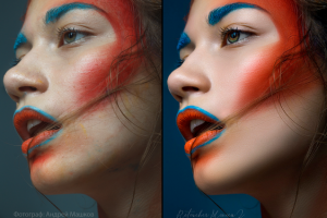 Ретушь (Dodge and burn, частотное разложение)