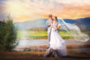 Художественная обработка свадебного фото