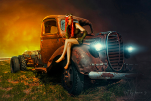 Old car (фотоманипуляция)