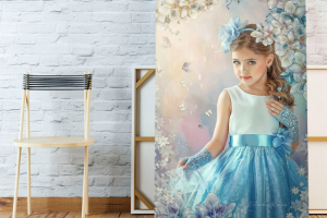 Худ обработка портрета со скрап-элементами