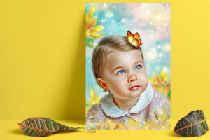 Худ обработка детского портрета с отрисовкой