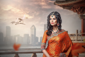 Сарасвати (арт-обработка фото)