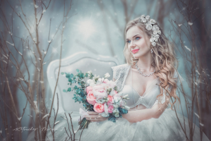 Невеста (художественная обработка, коллаж)