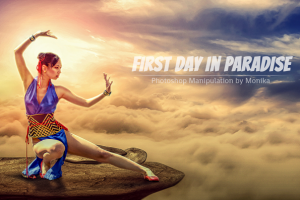 First day in Paradise (фотоманипуляция)