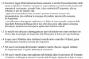 Фрагмент договора ВЭД (итальянский)