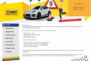 Эскиз Хедера и Левого меню для сайта автошколы