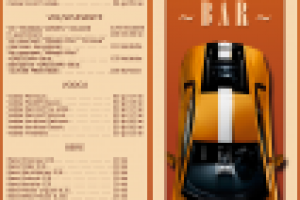 Барная карта для небольшого барчика при автомойке