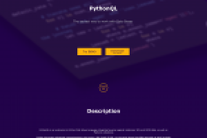 Дизайн и вёрстка сайта PythonQL - новый язык запросов