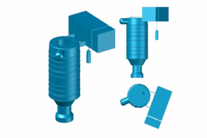 3D модель телескопического погрузчика