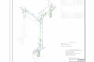 Изометрическая схема технологических трубопроводов
