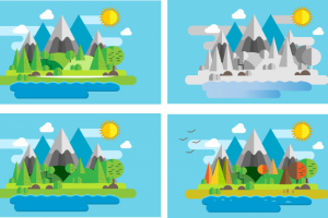 иллюстация гор