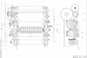 Устройство для разрезки материала на ленты, сборочный чертеж