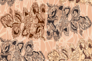 Раппортное изображение для тканей, обоев, интерьеров