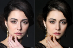 Портрет, ретушь девушки