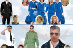 Фотомонтаж, летчики