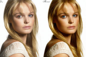 Портрет, до-после