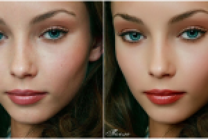 Ретушь, до-после