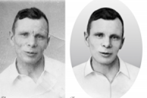 Реставрация фото, овал