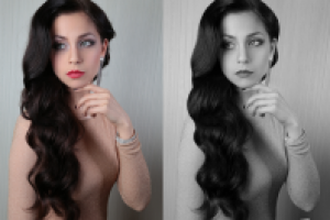 Поправить прическу, ретушь