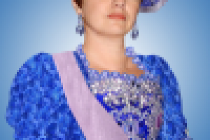 Дама в голубом