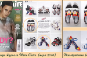 Макет страницы журнала Marie Claire и моя обработка фото