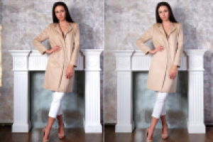 ретушь и цветокорреция одежды