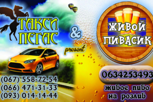 Совместная визитка Бар + Такси