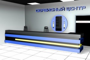 3d дизайн и визуализация сервисного центра