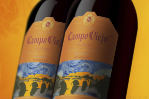 Этикетка для испанского вина