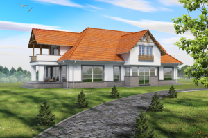 Моделинг и визуализация частного дома