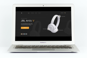 Landing page для новай модели наушников JBL