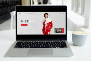 Landing page для бренда Nike