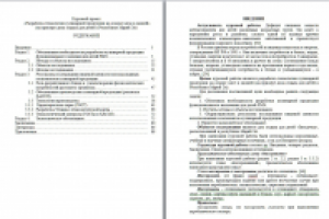 Курсовая работа «Разработка технологии кулинарной продукции"