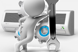 Стандартный монтаж кондиционера