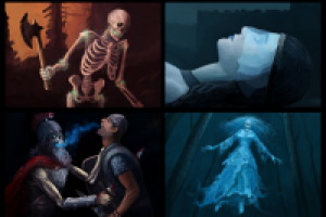 Сет персонажей для карточной фэнтези игры