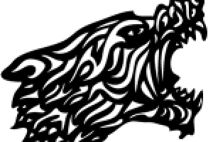 Tribal tattoo "Wolf"