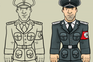 Этапы разработки персонажей: Штирлиц и радистка Кэт